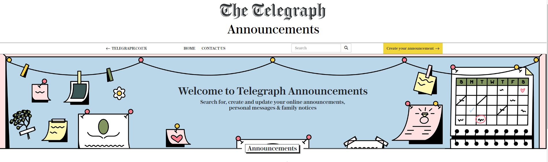 The Telegraph Rolls Out Self-Service Announcements